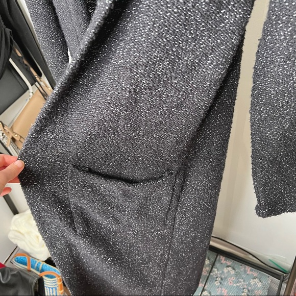 Sanctuary Maxwell Hooded Long Grey Cardigan Sweater - Picture 6 of 12